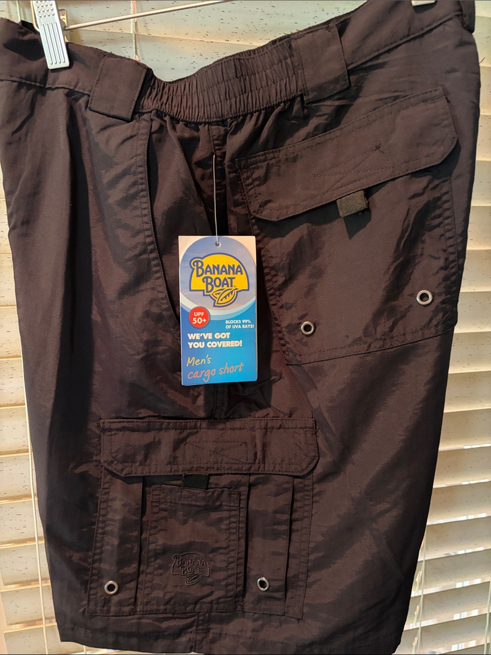 Banana Boat Men's Cargo Shorts - Black